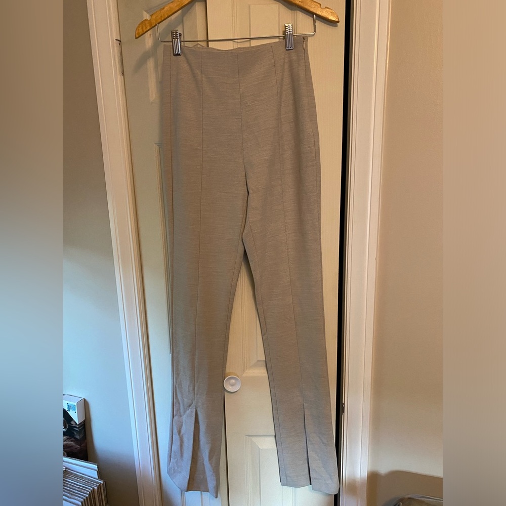 Zara Dress Slacks with cuts on the bottom.
